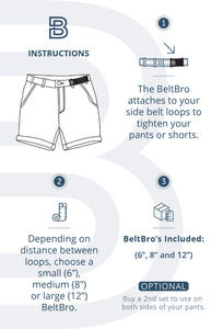 BeltBros - Ultra Light Weight Belt - Fits All Sizes - Discount (C)