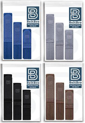 8 BeltBro Original Colors (Buy 4 Get 4 FREE!) - 2 Grey, 2 Blue, 2 Brown, 2 Black