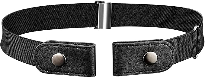 BeltBro Snap No Buckle Elastic Belt for Men and Women — Fits all